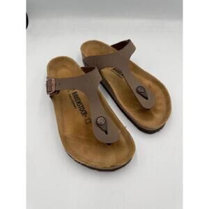 Birkenstock Women's 'Gizeh' Brown Thong Sandals Size 39